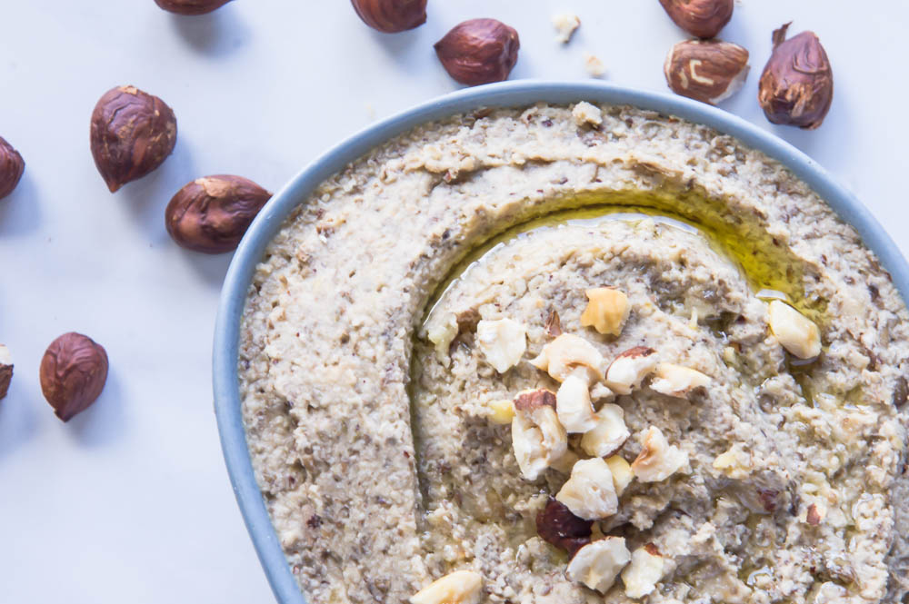 Houmous lentilles noisettes