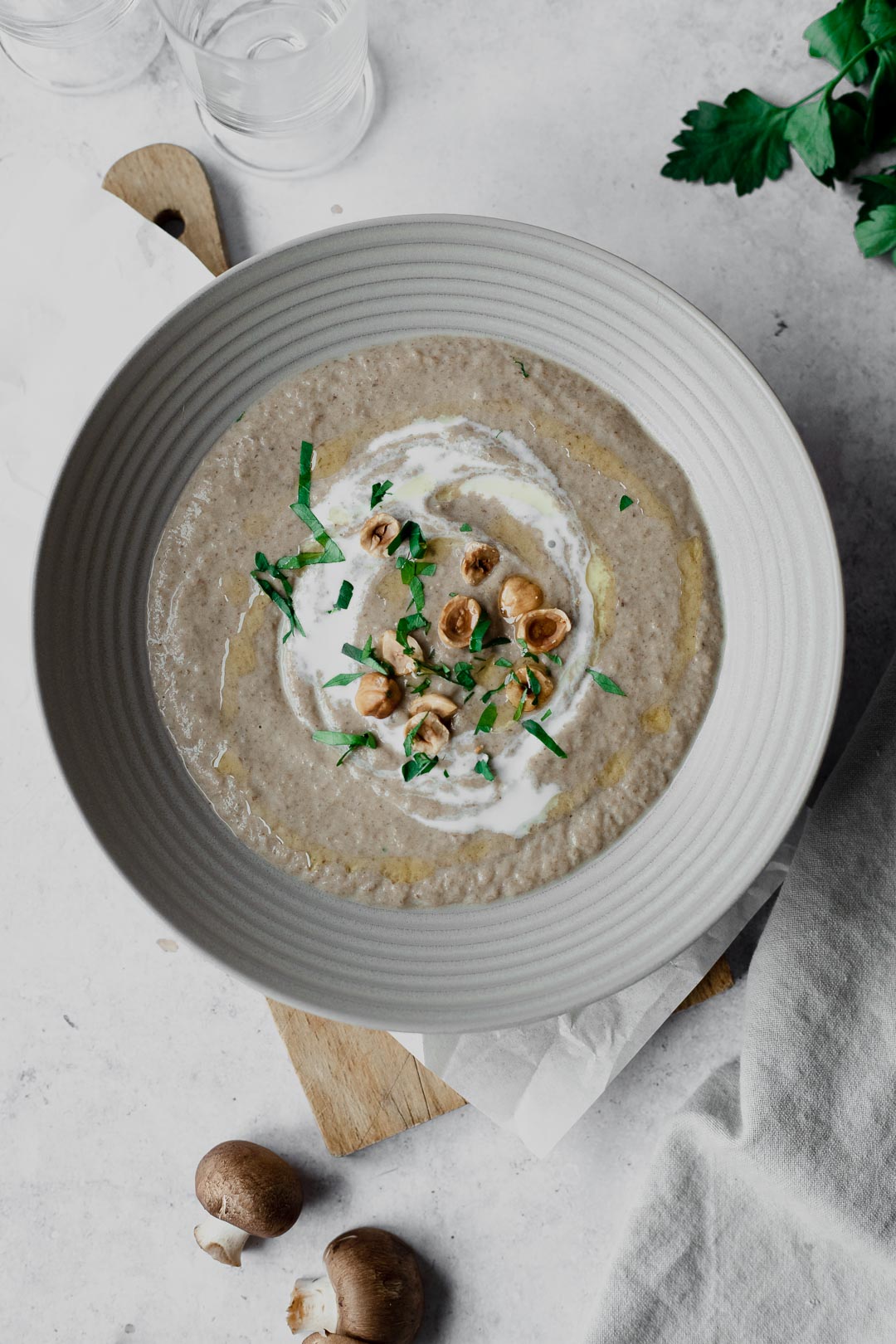 Soupe champignons