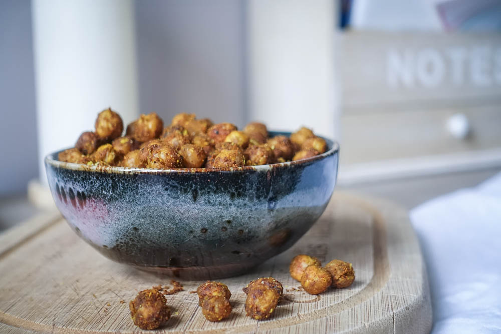 Pois chiches rôtis aux épices, en apéro ou en topping pour nos salades