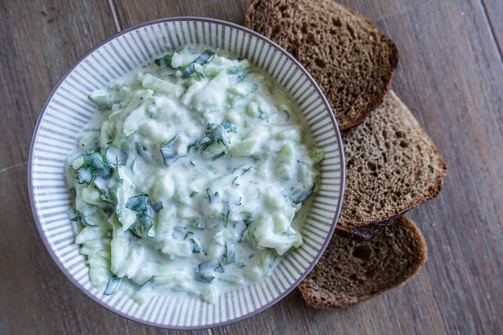 Tzatziki, tartinade simple et rafraîchissante au concombre